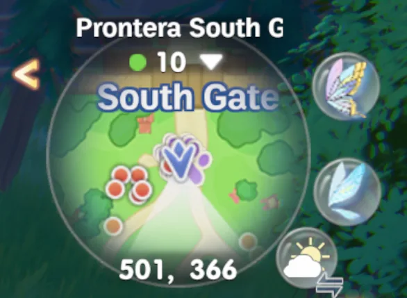 Mini-map with the channel number on its own line